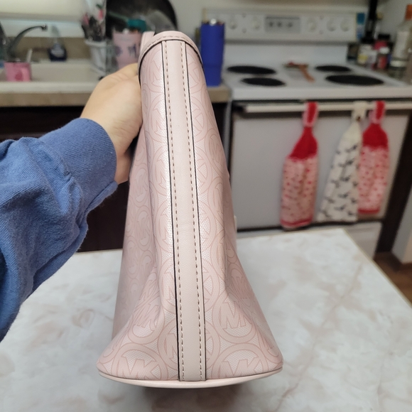 Michael Kors Jodie Small Tote Powder Blush MK Logo NWT - Picture 11 of 12